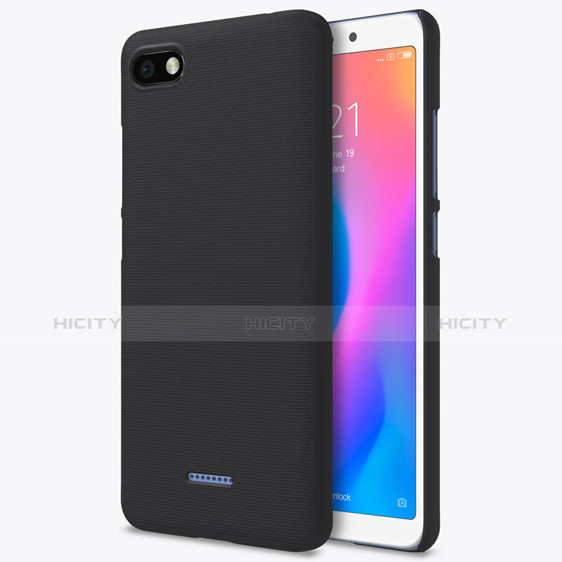 Handyhülle Hülle Kunststoff Schutzhülle Punkte Loch für Xiaomi Redmi 6A Schwarz