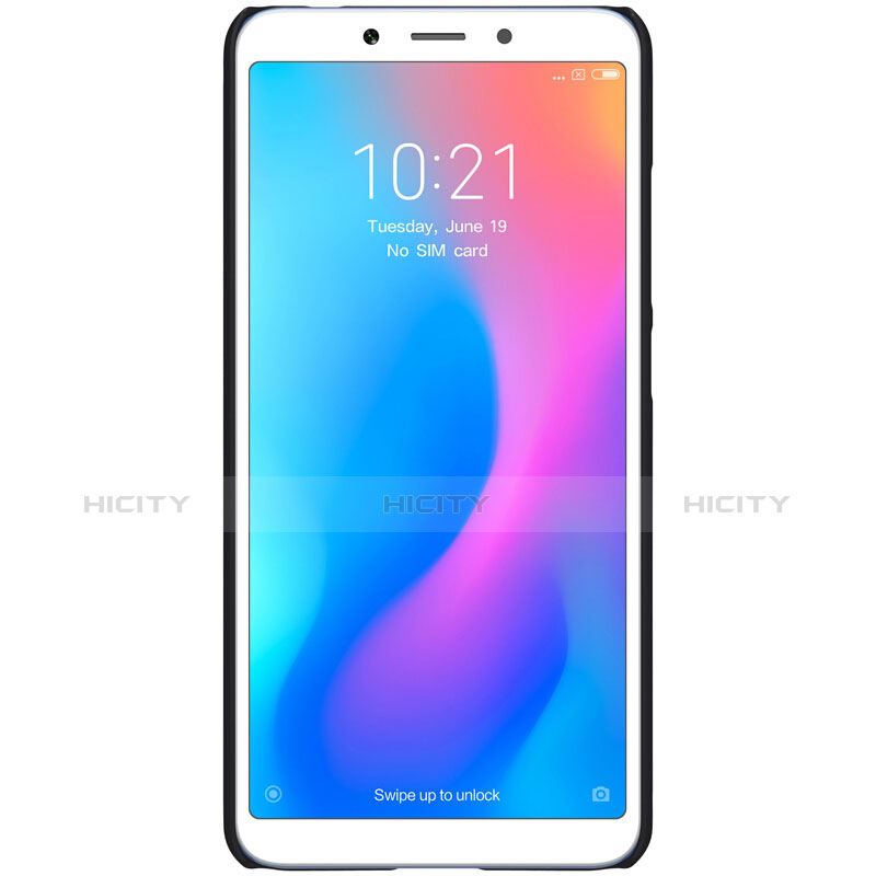 Handyhülle Hülle Kunststoff Schutzhülle Punkte Loch für Xiaomi Redmi 6A Schwarz