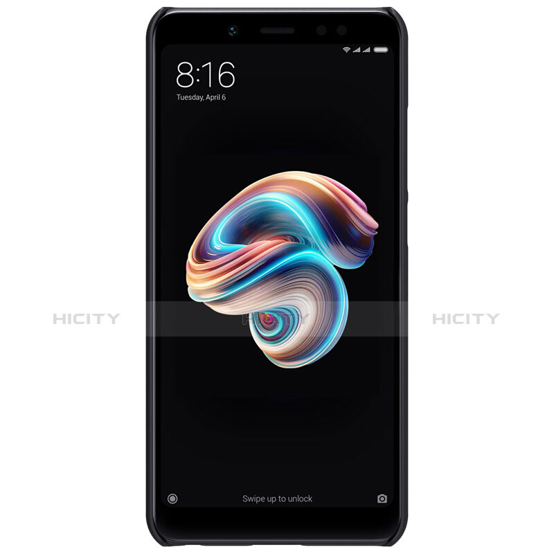 Handyhülle Hülle Kunststoff Schutzhülle Punkte Loch für Xiaomi Redmi Note 5 AI Dual Camera Schwarz