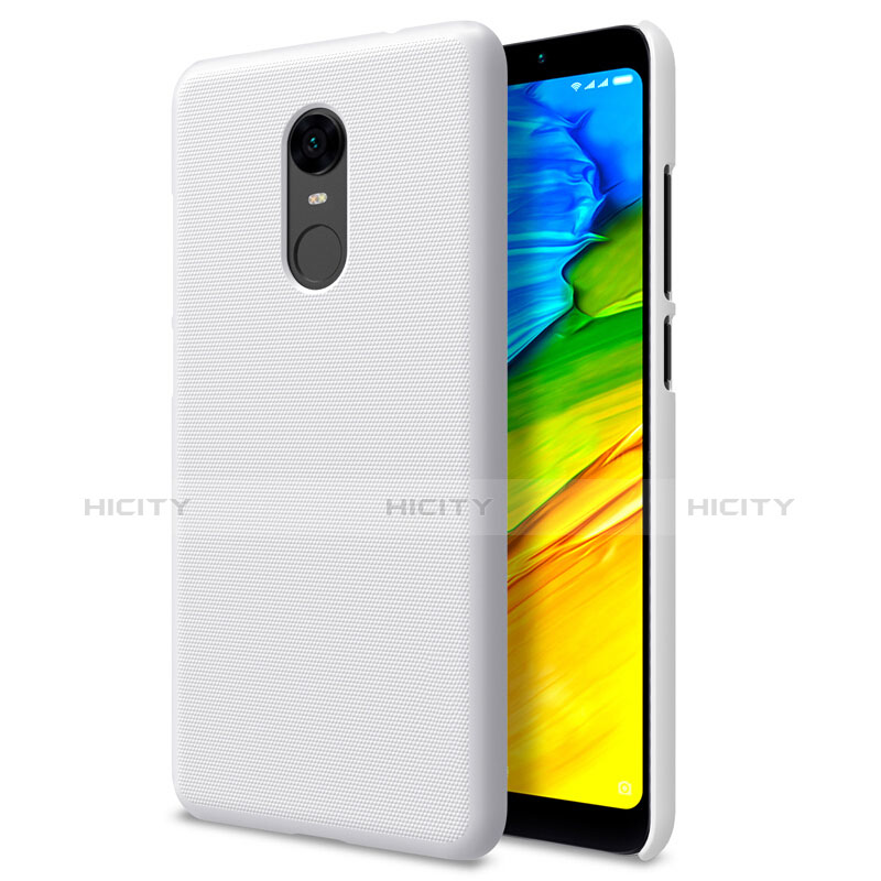 Handyhülle Hülle Kunststoff Schutzhülle Punkte Loch für Xiaomi Redmi Note 5 Indian Version Weiß Plus