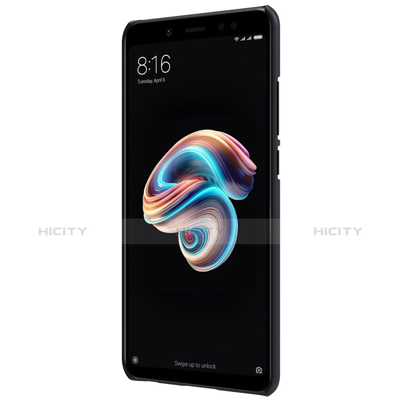 Handyhülle Hülle Kunststoff Schutzhülle Punkte Loch für Xiaomi Redmi Note 5 Pro Schwarz