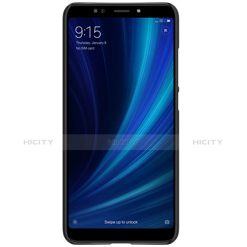 Handyhülle Hülle Kunststoff Schutzhülle Punkte Loch M01 für Xiaomi Mi 6X Schwarz groß