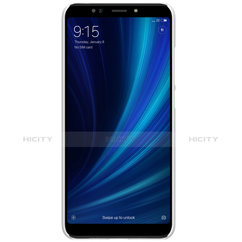 Handyhülle Hülle Kunststoff Schutzhülle Punkte Loch M01 für Xiaomi Mi 6X Weiß