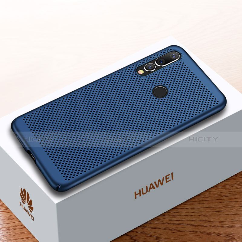 Handyhülle Hülle Kunststoff Schutzhülle Punkte Loch Tasche für Huawei Nova 4 Blau