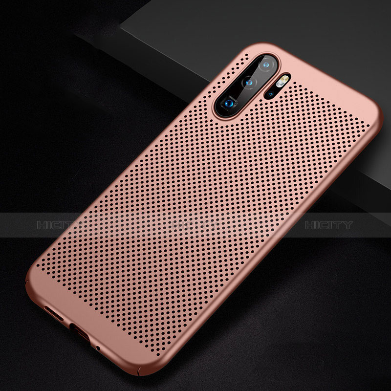 Handyhülle Hülle Kunststoff Schutzhülle Punkte Loch Tasche für Huawei P30 Pro New Edition Rosegold