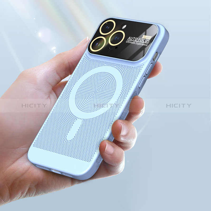 Handyhülle Hülle Kunststoff Schutzhülle Punkte Loch Tasche mit Mag-Safe Magnetic Magnetisch JS1 für Apple iPhone 15 Pro Max