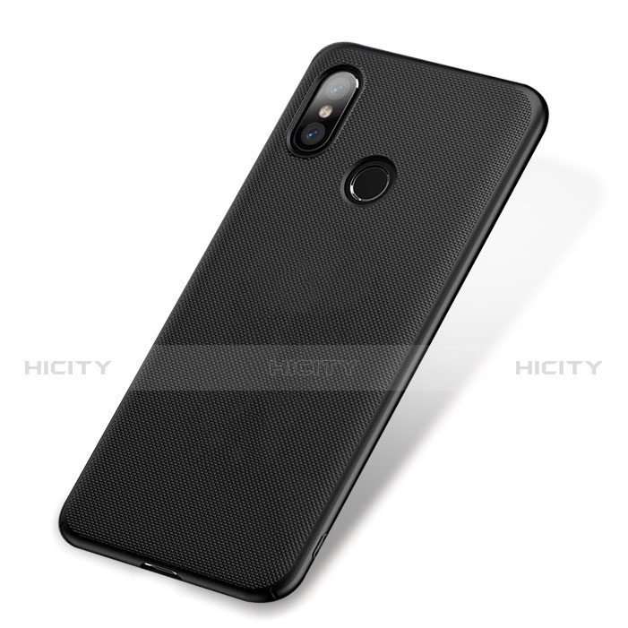 Handyhülle Hülle Kunststoff Schutzhülle Punkte Loch W01 für Xiaomi Mi 8 Schwarz