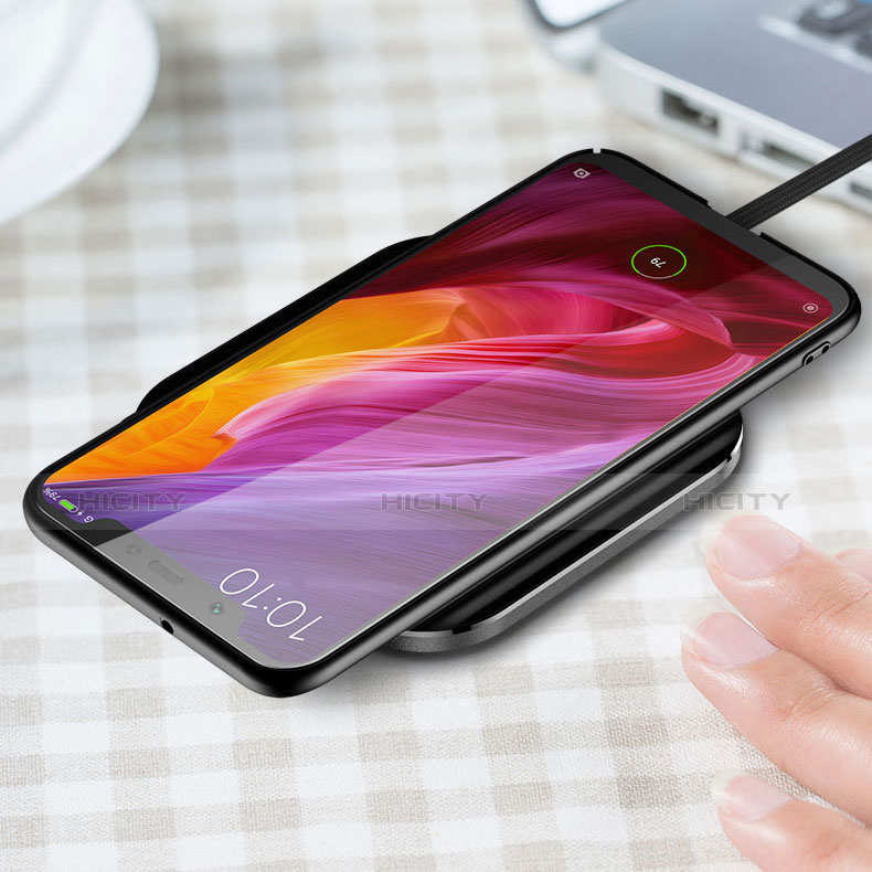 Handyhülle Hülle Kunststoff Schutzhülle Punkte Loch W01 für Xiaomi Mi 8 Schwarz