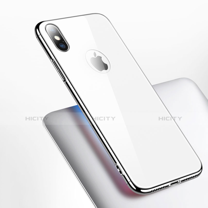 Handyhülle Hülle Kunststoff Schutzhülle Spiegel für Apple iPhone Xs Max Weiß