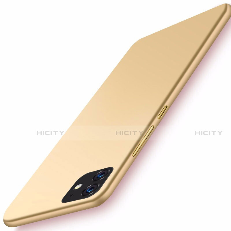 Handyhülle Hülle Kunststoff Schutzhülle Tasche Matt M01 für Apple iPhone 11 Gold