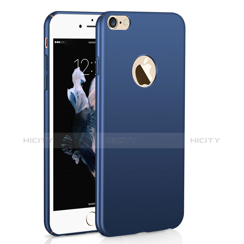 Handyhülle Hülle Kunststoff Schutzhülle Tasche Matt M01 für Apple iPhone 6 Blau