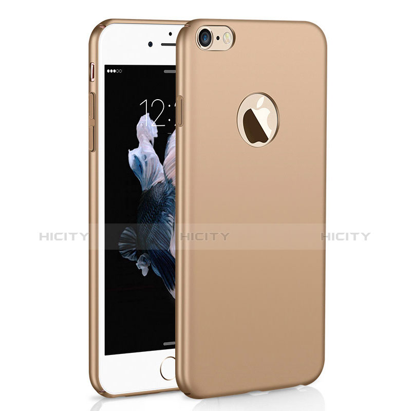 Handyhülle Hülle Kunststoff Schutzhülle Tasche Matt M01 für Apple iPhone 6 Plus Gold