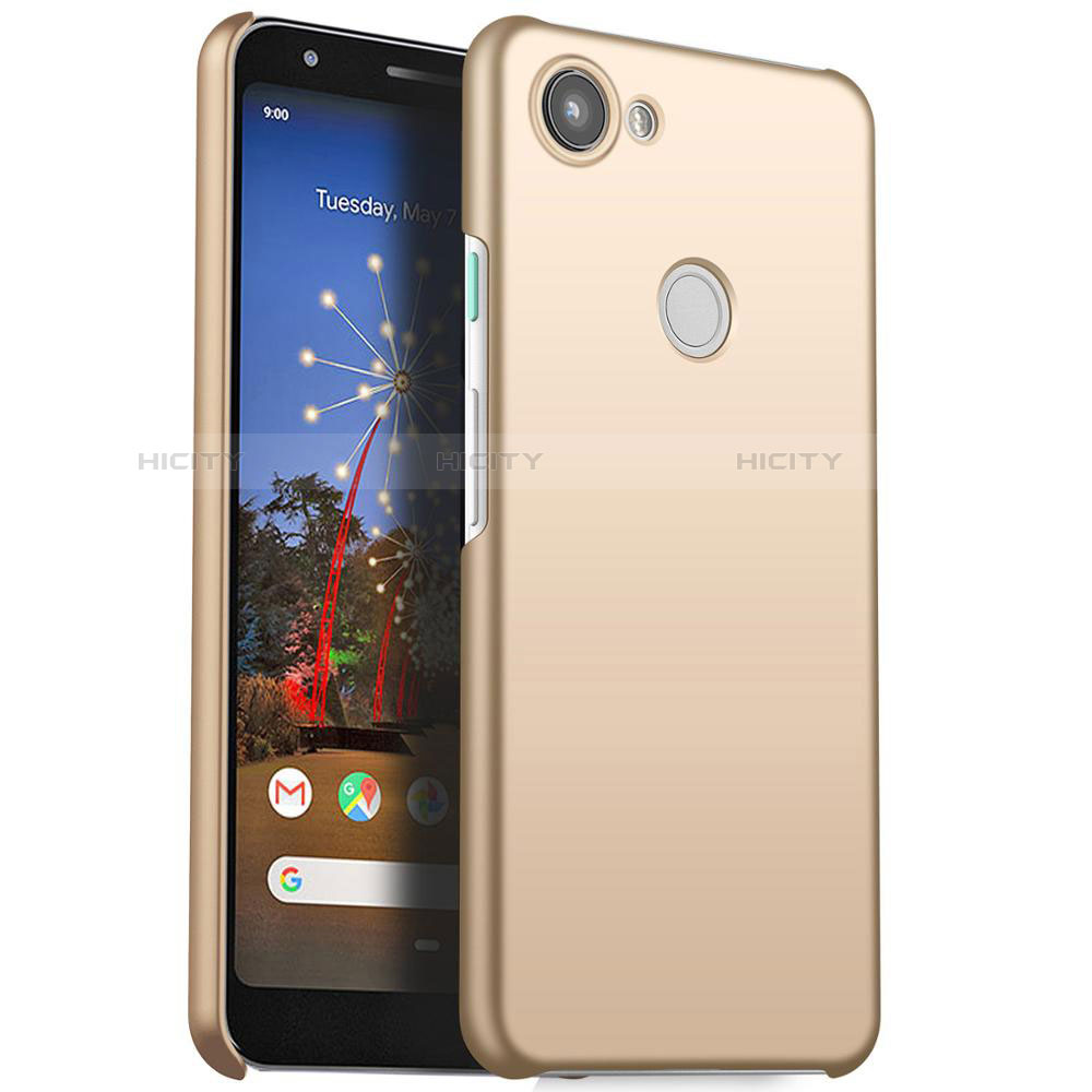 Handyhülle Hülle Kunststoff Schutzhülle Tasche Matt M01 für Google Pixel 3a XL Gold