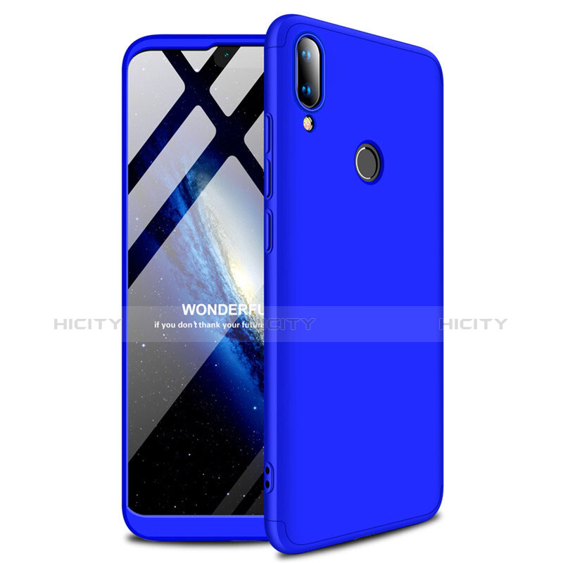 Handyhülle Hülle Kunststoff Schutzhülle Tasche Matt M01 für Huawei Enjoy 9 Plus Blau