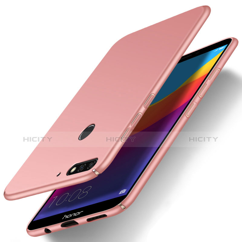 Handyhülle Hülle Kunststoff Schutzhülle Tasche Matt M01 für Huawei Honor Play 7A Rosegold Plus