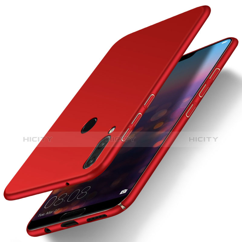 Handyhülle Hülle Kunststoff Schutzhülle Tasche Matt M01 für Huawei Nova 3e Rot