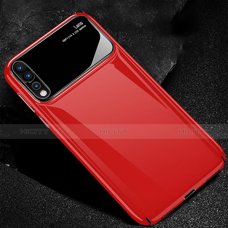 Handyhülle Hülle Kunststoff Schutzhülle Tasche Matt M01 für Huawei P20 Pro Rot