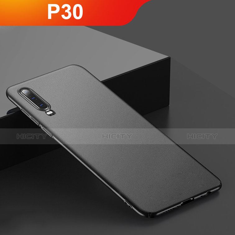 Handyhülle Hülle Kunststoff Schutzhülle Tasche Matt M01 für Huawei P30 Schwarz