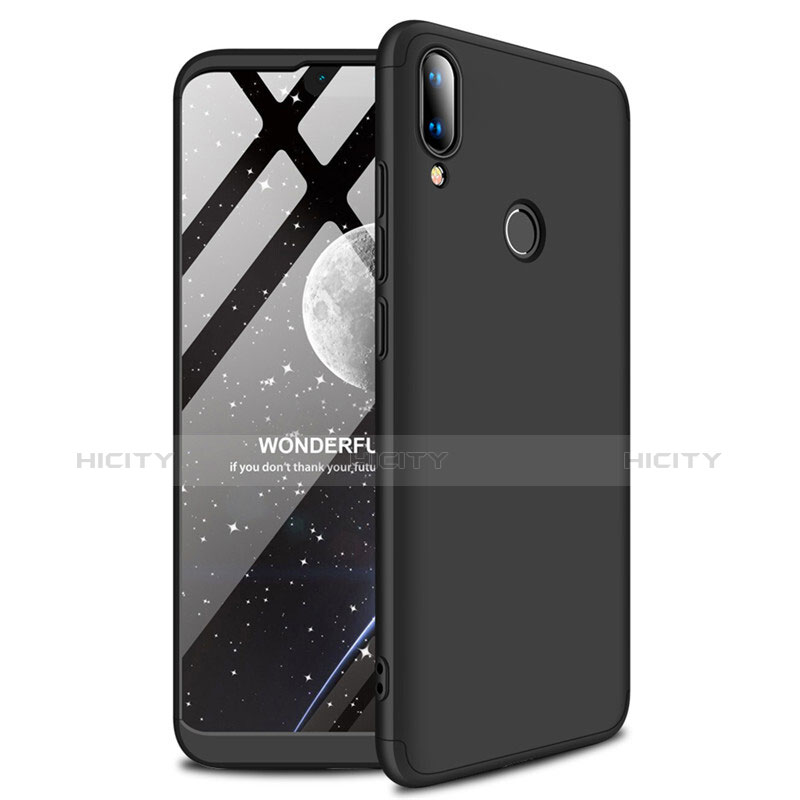 Handyhülle Hülle Kunststoff Schutzhülle Tasche Matt M01 für Huawei Y9 (2019) Schwarz