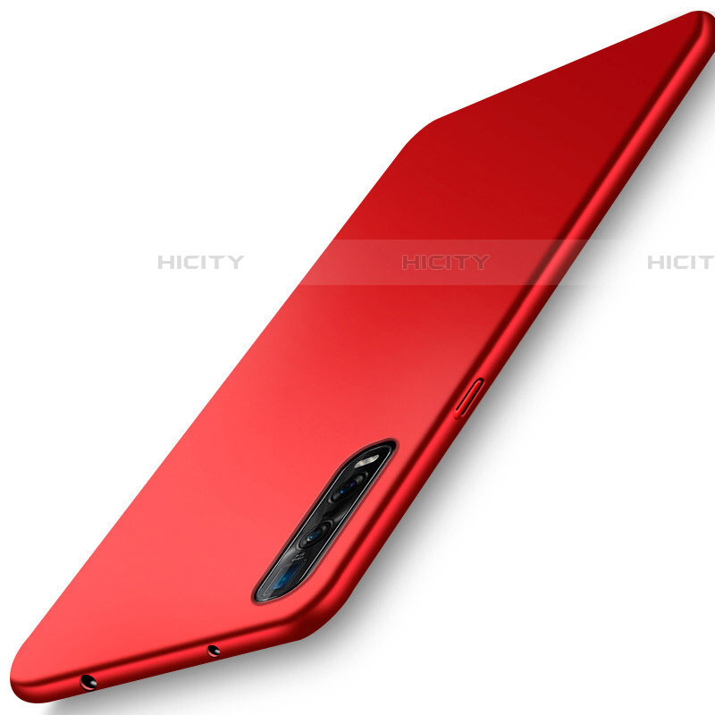 Handyhülle Hülle Kunststoff Schutzhülle Tasche Matt M01 für Oppo Find X2 Pro Rot