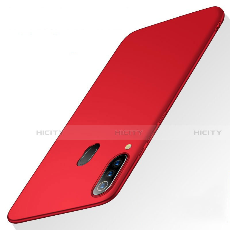 Handyhülle Hülle Kunststoff Schutzhülle Tasche Matt M01 für Samsung Galaxy A60 Rot