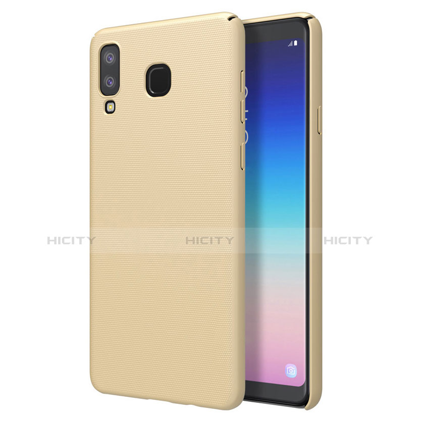 Handyhülle Hülle Kunststoff Schutzhülle Tasche Matt M01 für Samsung Galaxy A8 Star Gold