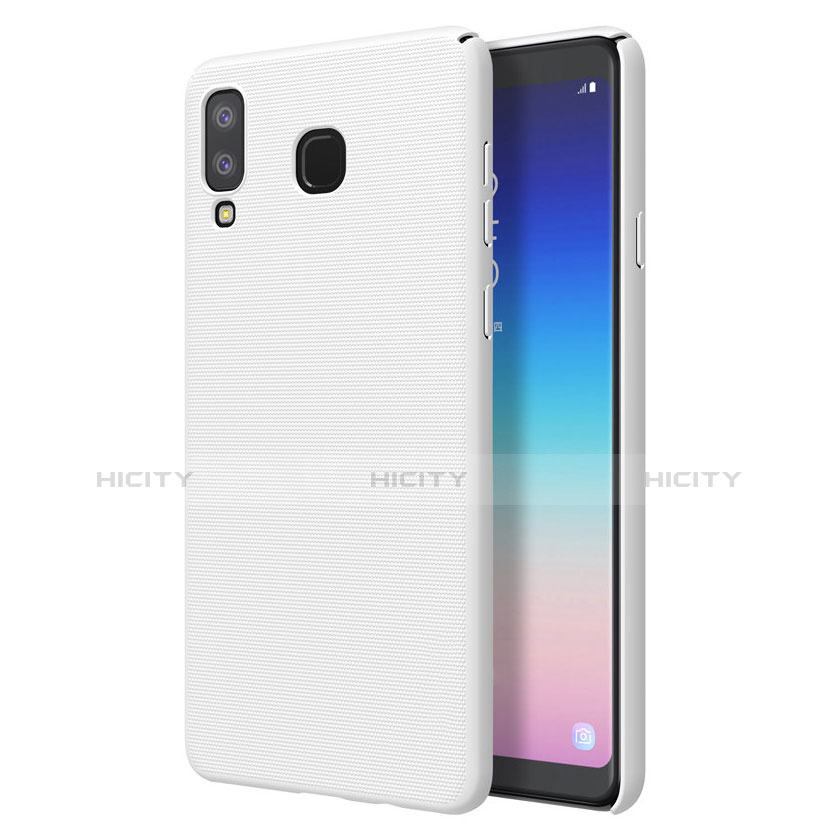 Handyhülle Hülle Kunststoff Schutzhülle Tasche Matt M01 für Samsung Galaxy A8 Star Weiß