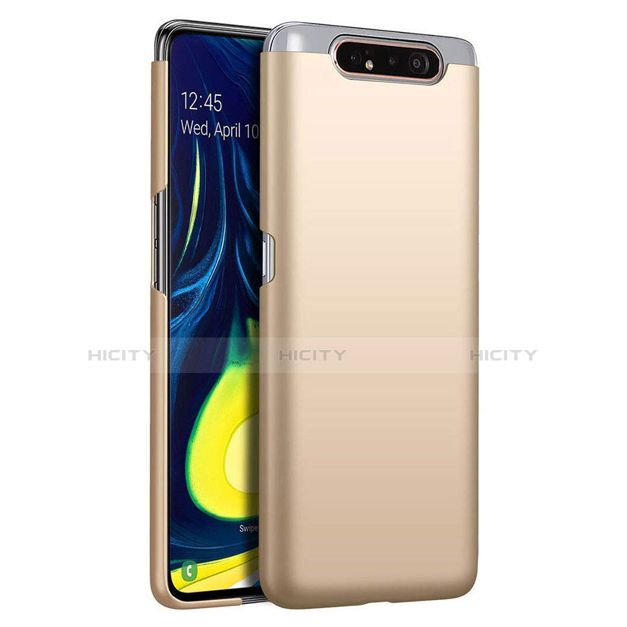 Handyhülle Hülle Kunststoff Schutzhülle Tasche Matt M01 für Samsung Galaxy A80 Gold Plus