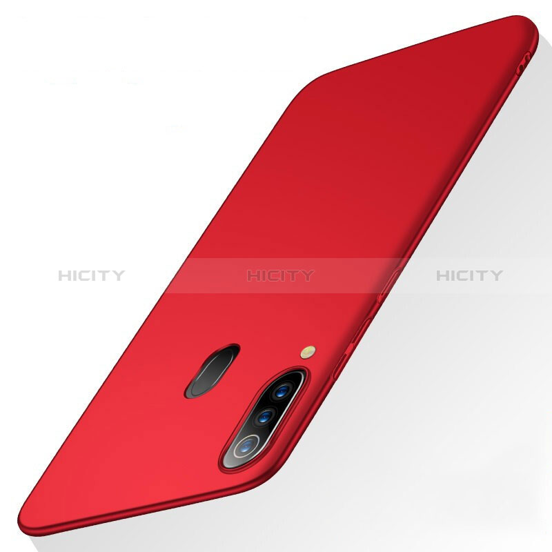 Handyhülle Hülle Kunststoff Schutzhülle Tasche Matt M01 für Samsung Galaxy M40 Rot Plus