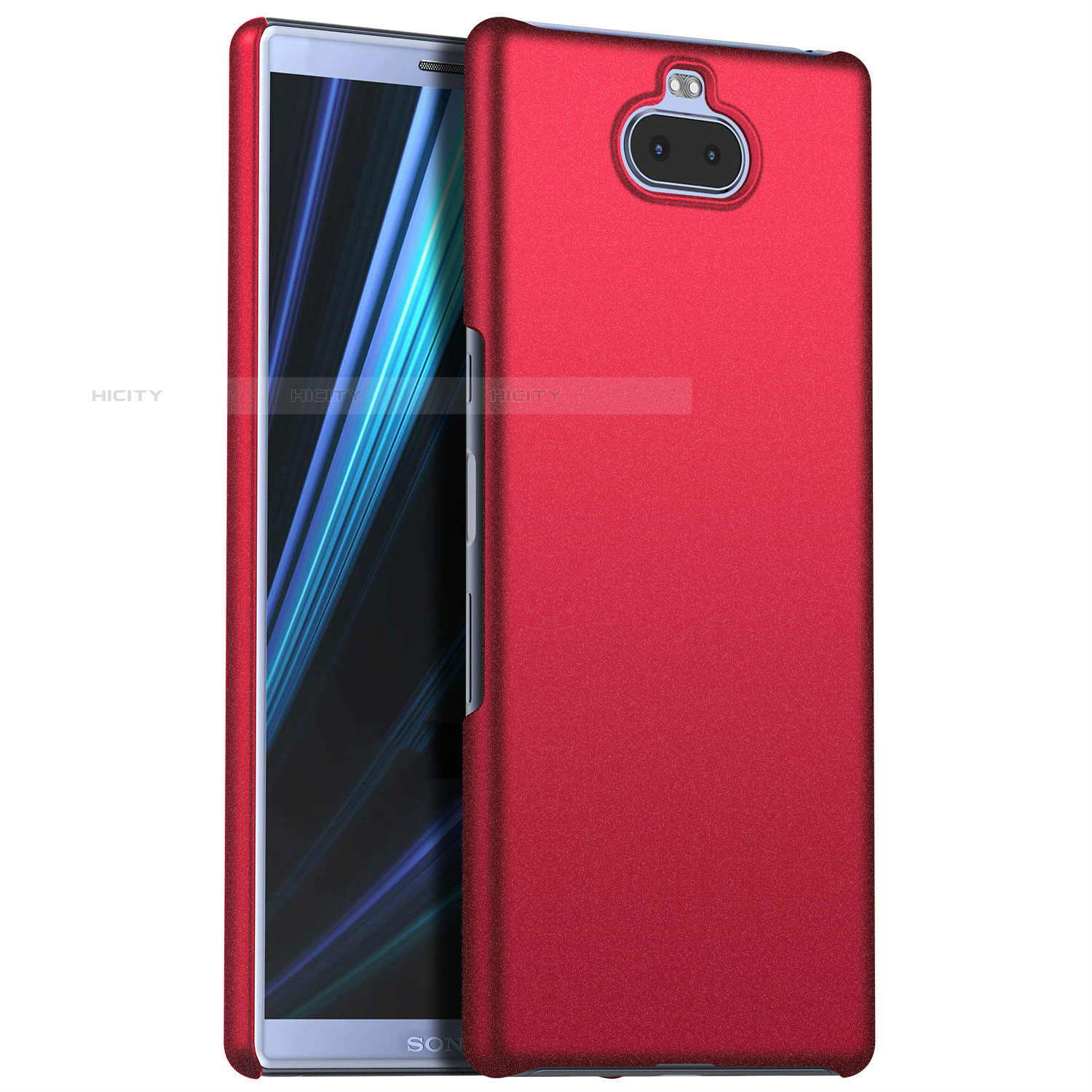 Handyhülle Hülle Kunststoff Schutzhülle Tasche Matt M01 für Sony Xperia XA3 Ultra Rot