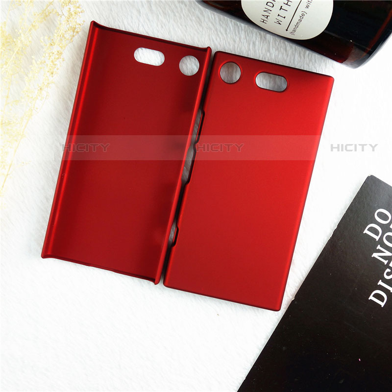 Handyhülle Hülle Kunststoff Schutzhülle Tasche Matt M01 für Sony Xperia XZ1 Compact Rot