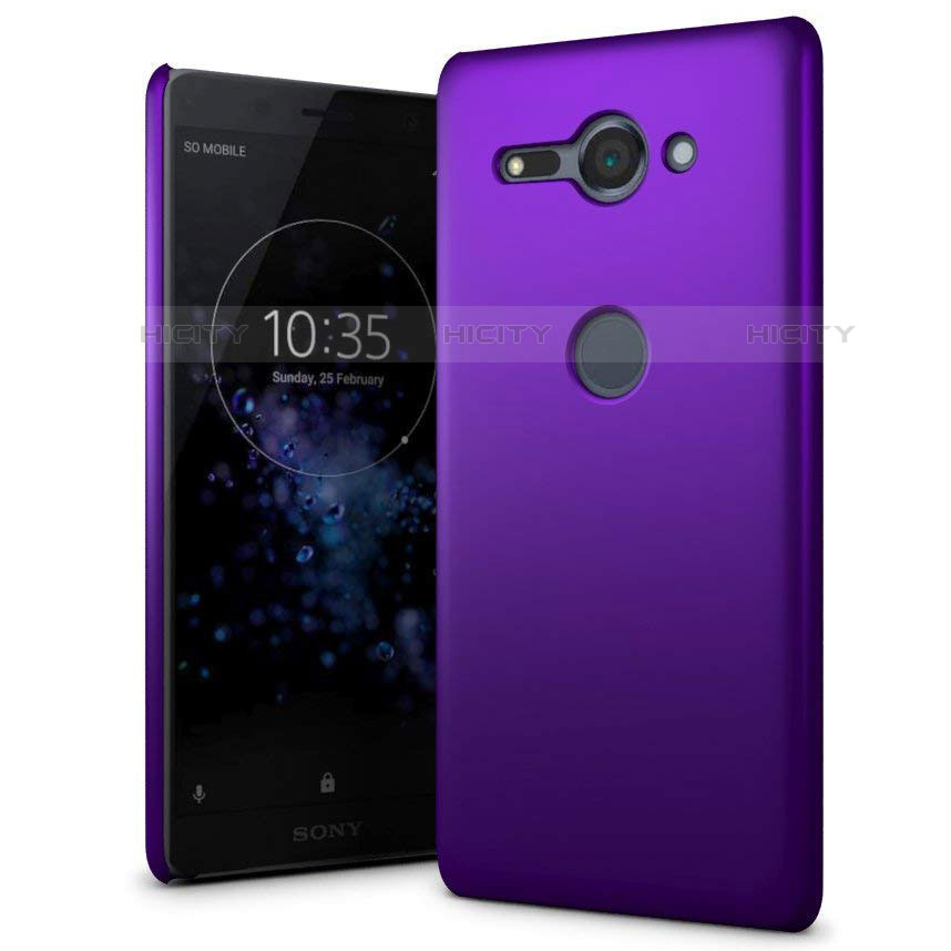 Handyhülle Hülle Kunststoff Schutzhülle Tasche Matt M01 für Sony Xperia XZ2 Compact Violett