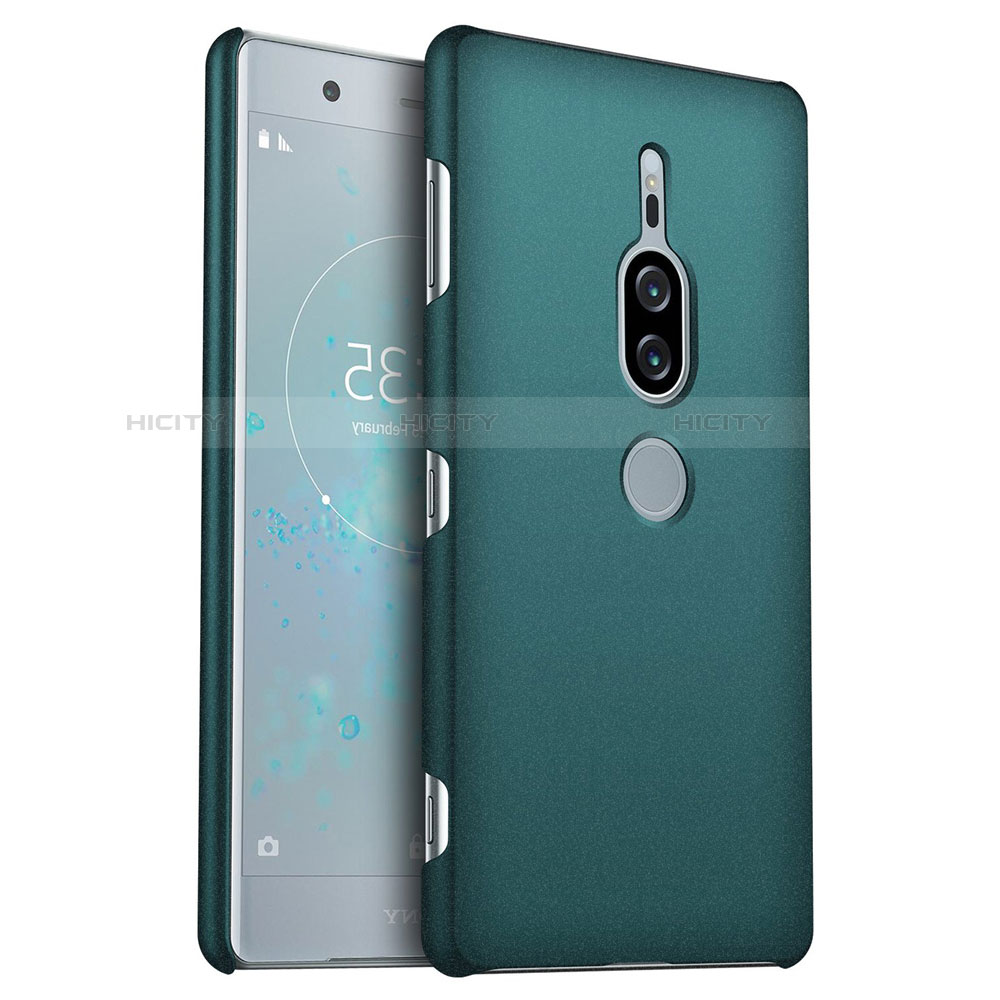 Handyhülle Hülle Kunststoff Schutzhülle Tasche Matt M01 für Sony Xperia XZ2 Premium Grün