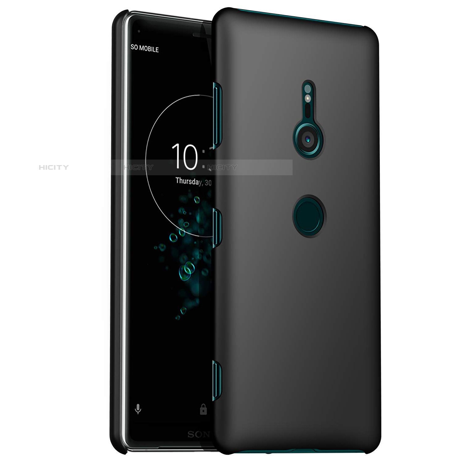 Handyhülle Hülle Kunststoff Schutzhülle Tasche Matt M01 für Sony Xperia XZ3 Schwarz