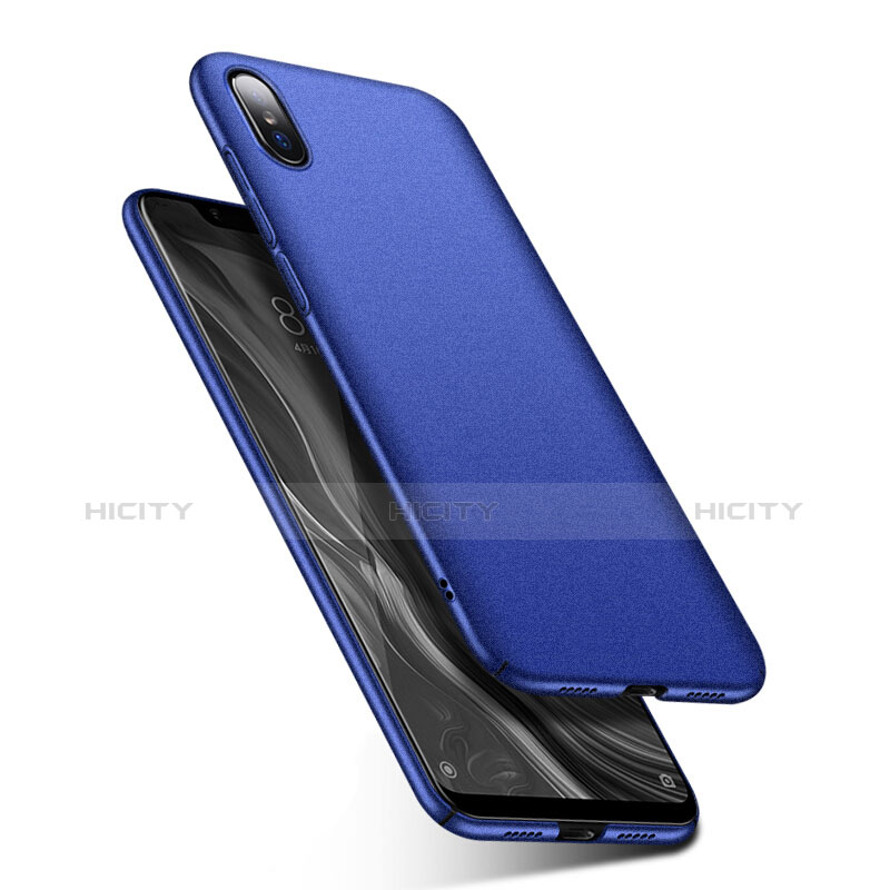 Handyhülle Hülle Kunststoff Schutzhülle Tasche Matt M01 für Xiaomi Mi 8 Screen Fingerprint Edition Blau Plus