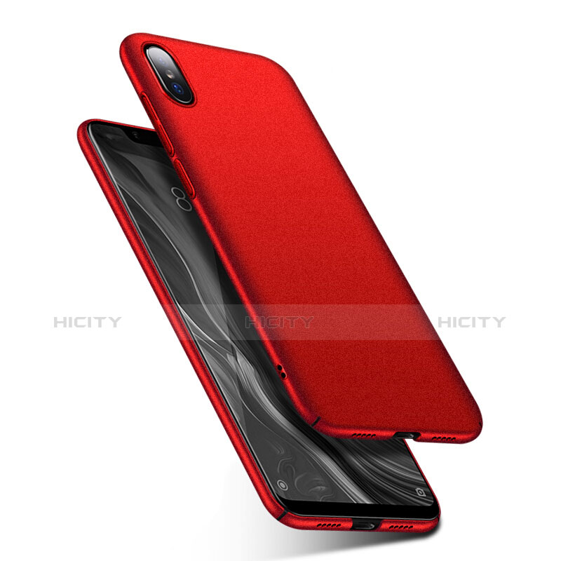 Handyhülle Hülle Kunststoff Schutzhülle Tasche Matt M01 für Xiaomi Mi 8 Screen Fingerprint Edition Rot