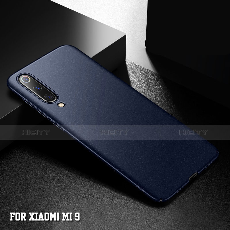 Handyhülle Hülle Kunststoff Schutzhülle Tasche Matt M01 für Xiaomi Mi 9 Blau