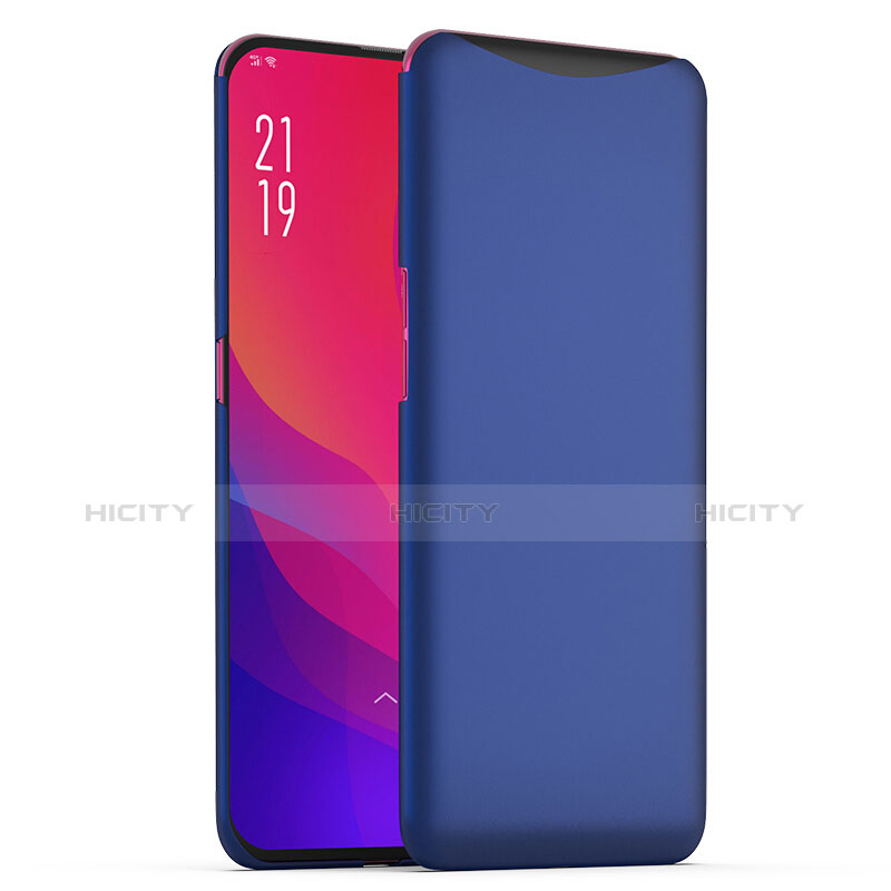 Handyhülle Hülle Kunststoff Schutzhülle Tasche Matt M02 für Oppo Find X Blau Plus