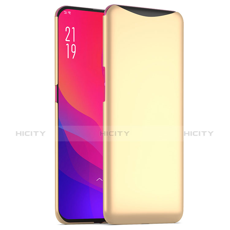 Handyhülle Hülle Kunststoff Schutzhülle Tasche Matt M02 für Oppo Find X Super Flash Edition Gold