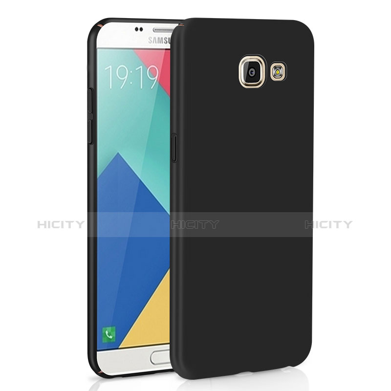 Handyhülle Hülle Kunststoff Schutzhülle Tasche Matt M02 für Samsung Galaxy A9 (2016) A9000 Schwarz