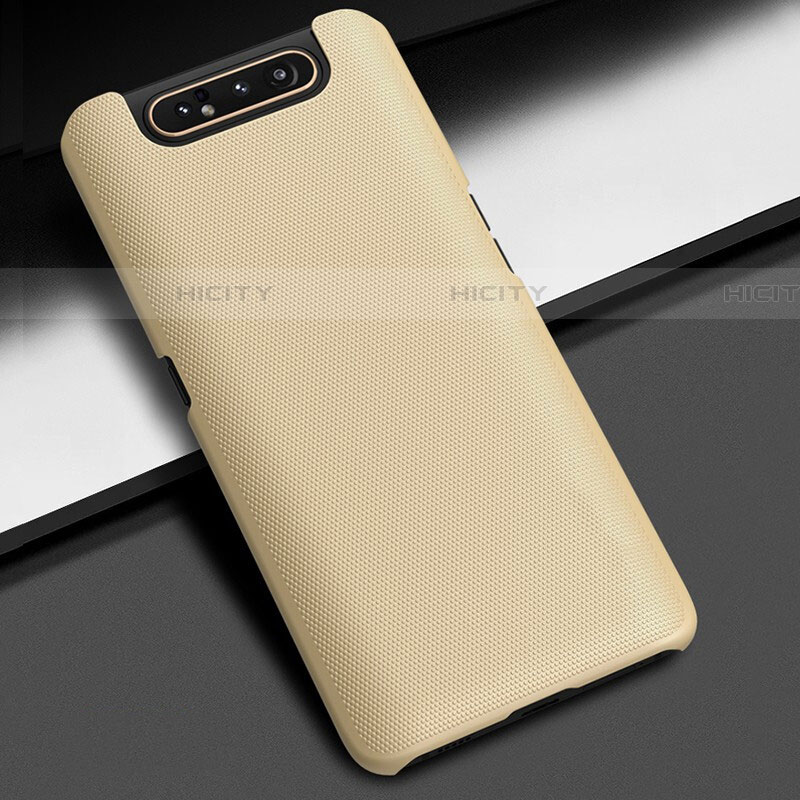 Handyhülle Hülle Kunststoff Schutzhülle Tasche Matt M02 für Samsung Galaxy A90 4G Gold Plus