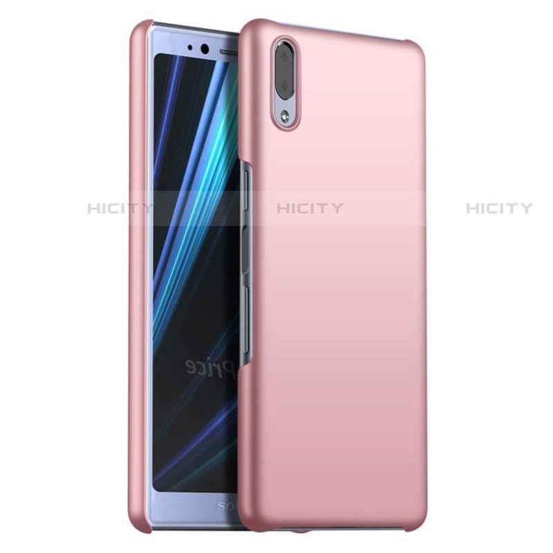 Handyhülle Hülle Kunststoff Schutzhülle Tasche Matt M02 für Sony Xperia L3 Rosegold Plus