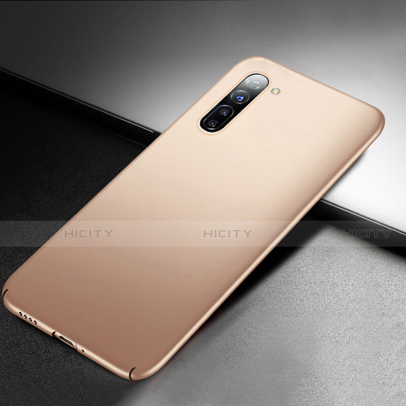 Handyhülle Hülle Kunststoff Schutzhülle Tasche Matt M03 für Oppo F15 Gold