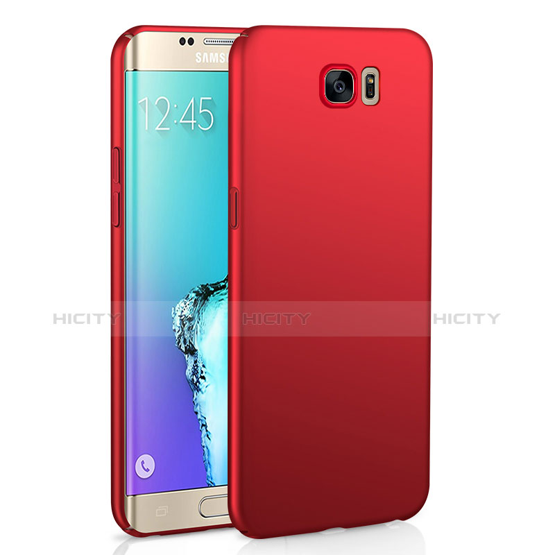 Handyhülle Hülle Kunststoff Schutzhülle Tasche Matt M03 für Samsung Galaxy S6 Edge SM-G925 Rot