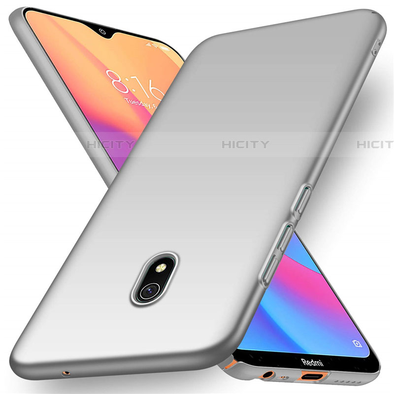 Handyhülle Hülle Kunststoff Schutzhülle Tasche Matt M03 für Xiaomi Redmi 8A Silber Plus