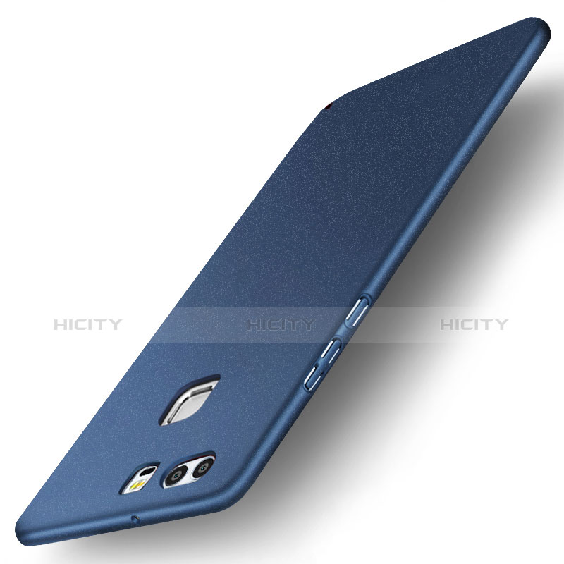 Handyhülle Hülle Kunststoff Schutzhülle Tasche Matt M04 für Huawei P9 Plus Blau Plus