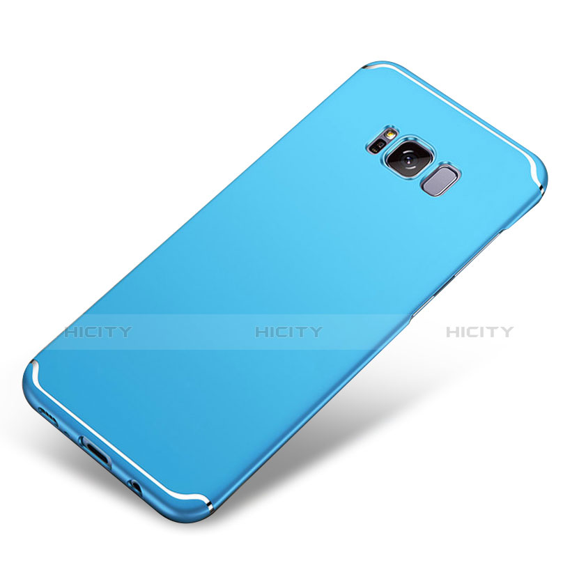 Handyhülle Hülle Kunststoff Schutzhülle Tasche Matt M04 für Samsung Galaxy S8 Hellblau