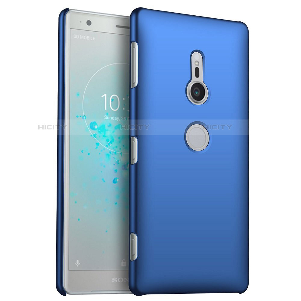 Handyhülle Hülle Kunststoff Schutzhülle Tasche Matt M04 für Sony Xperia XZ2 Blau Plus