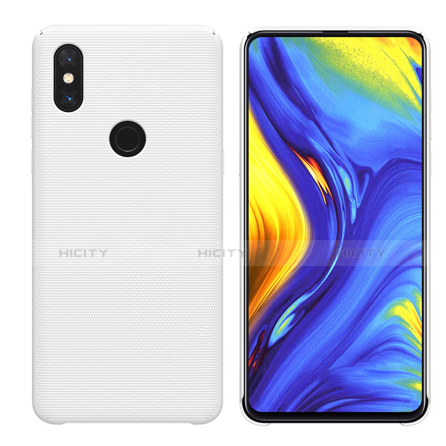 Handyhülle Hülle Kunststoff Schutzhülle Tasche Matt M04 für Xiaomi Mi Mix 3 Weiß