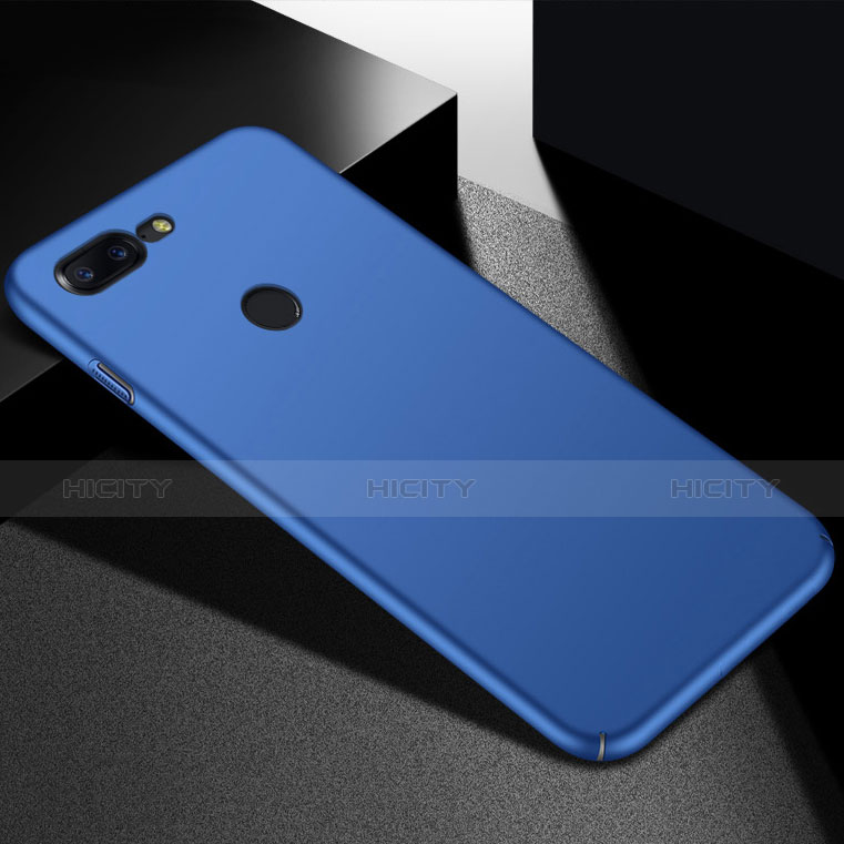 Handyhülle Hülle Kunststoff Schutzhülle Tasche Matt M05 für OnePlus 5T A5010 Blau Plus